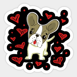 Love Sick Puppy Sticker